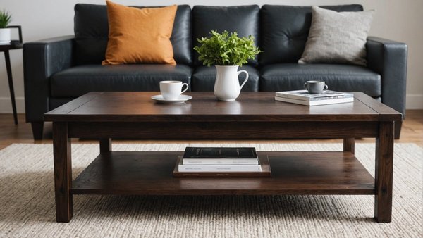 Table basse en bois foncé : ajoutez une touche de modernité à votre salon