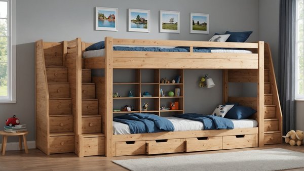 Lits cabane certifiés fsc pour enfant: confort et écologie combinés